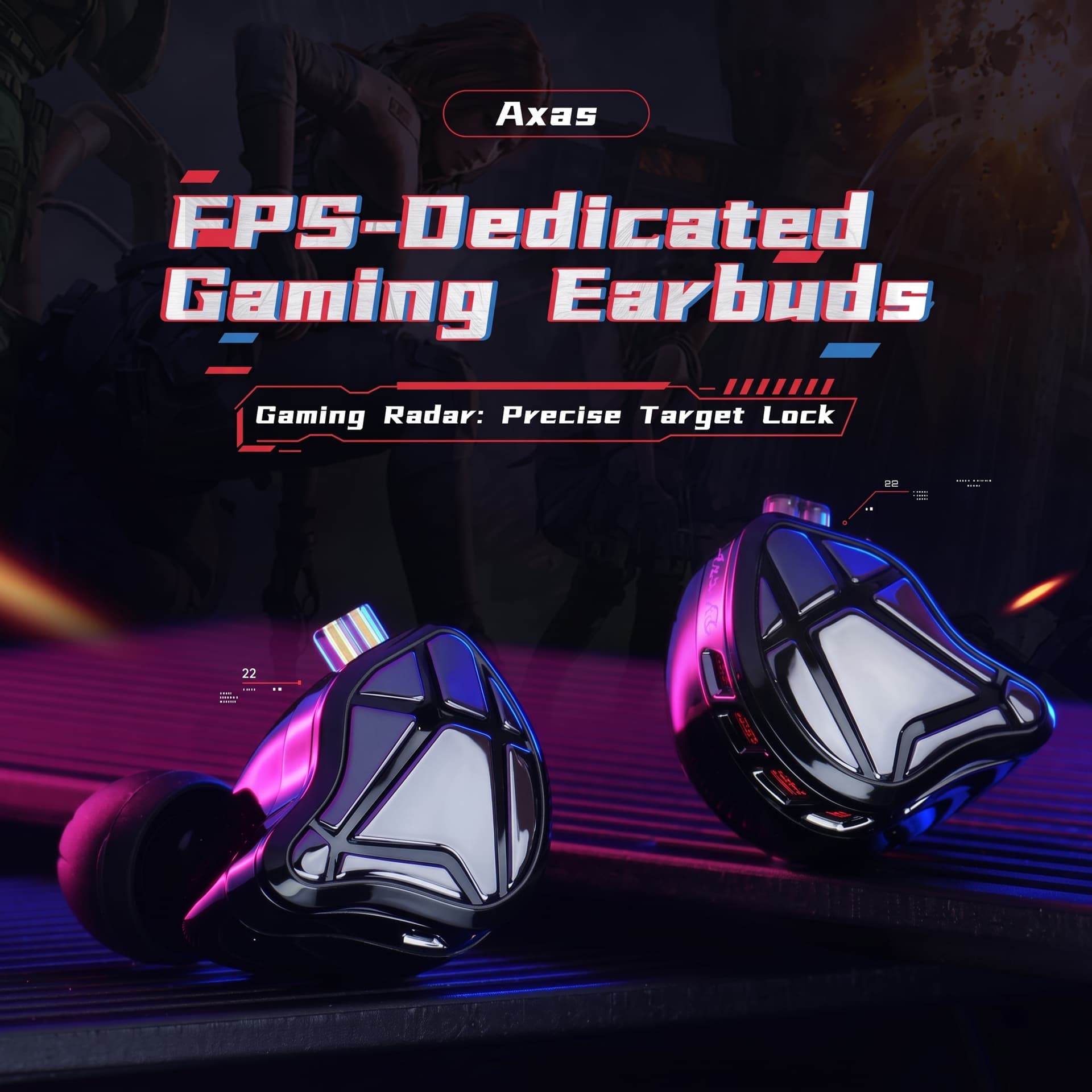 FPS-Dedicated Gaming Earbuds